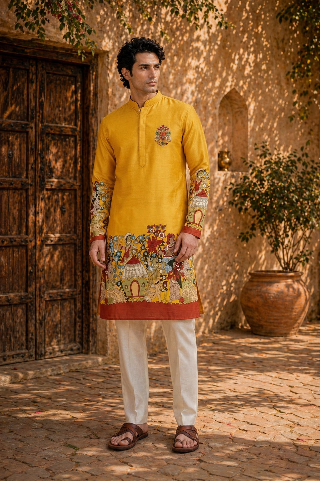 Kesari Baraat Kurta