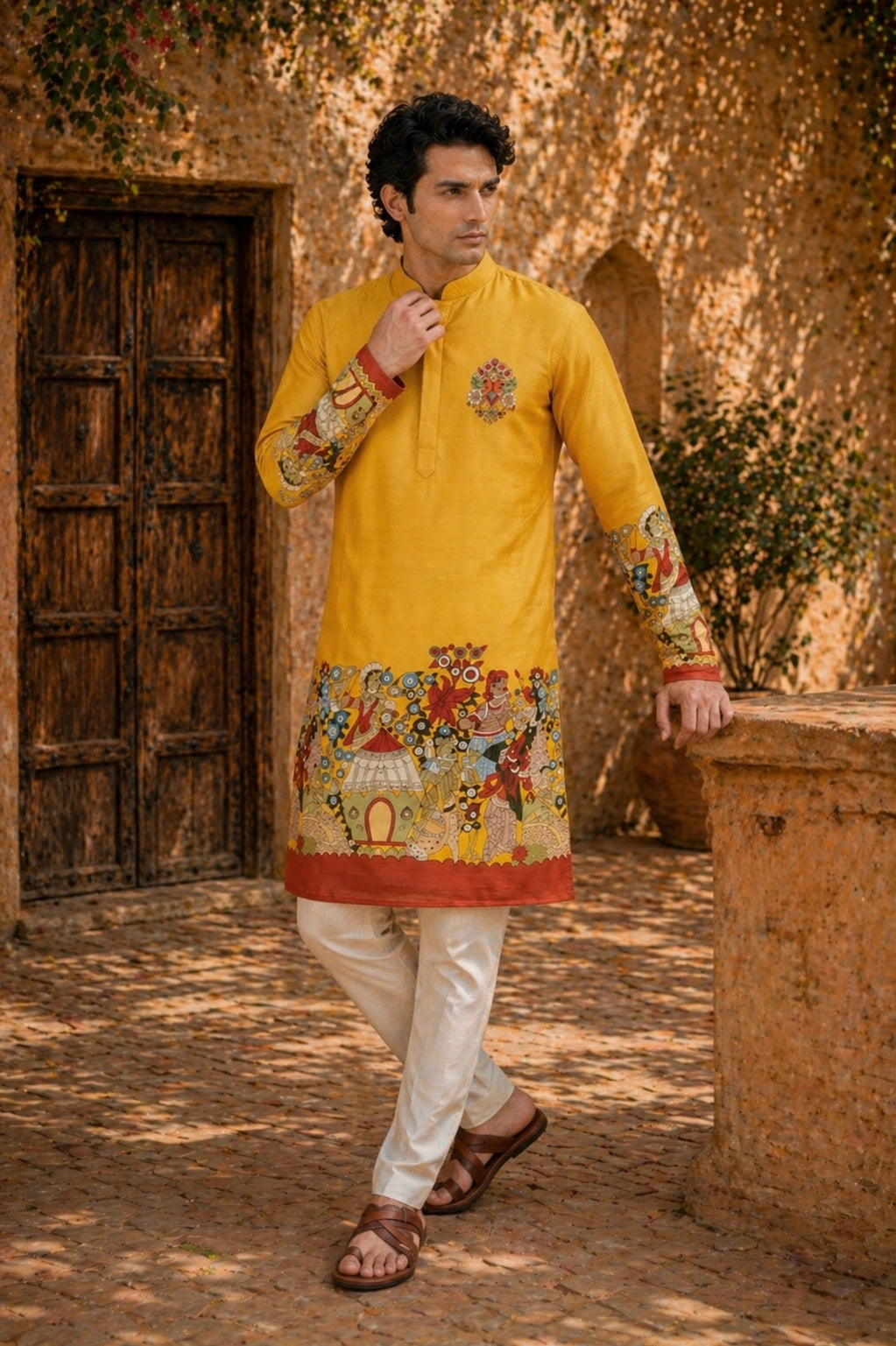 Kesari Baraat Kurta