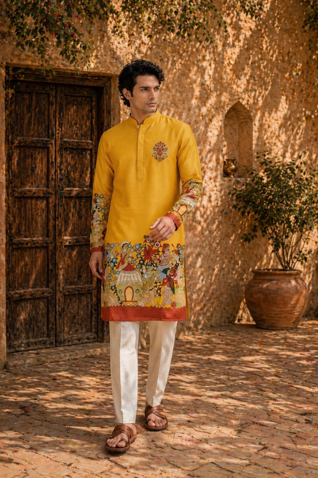 Kesari Baraat Kurta