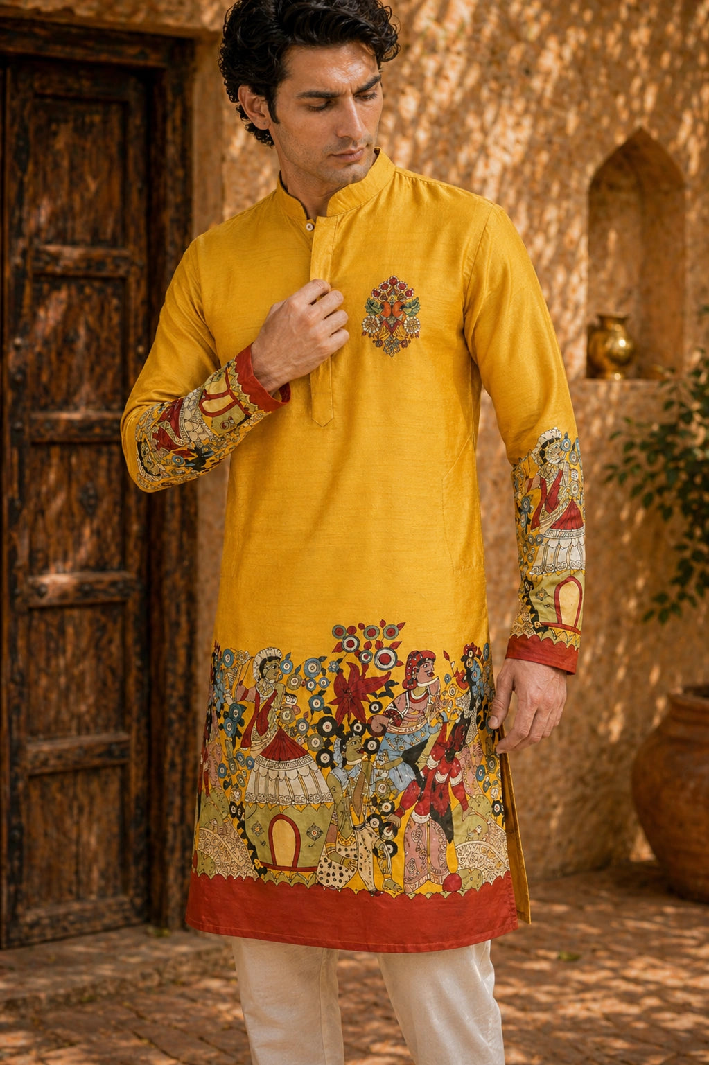 Kesari Baraat Kurta