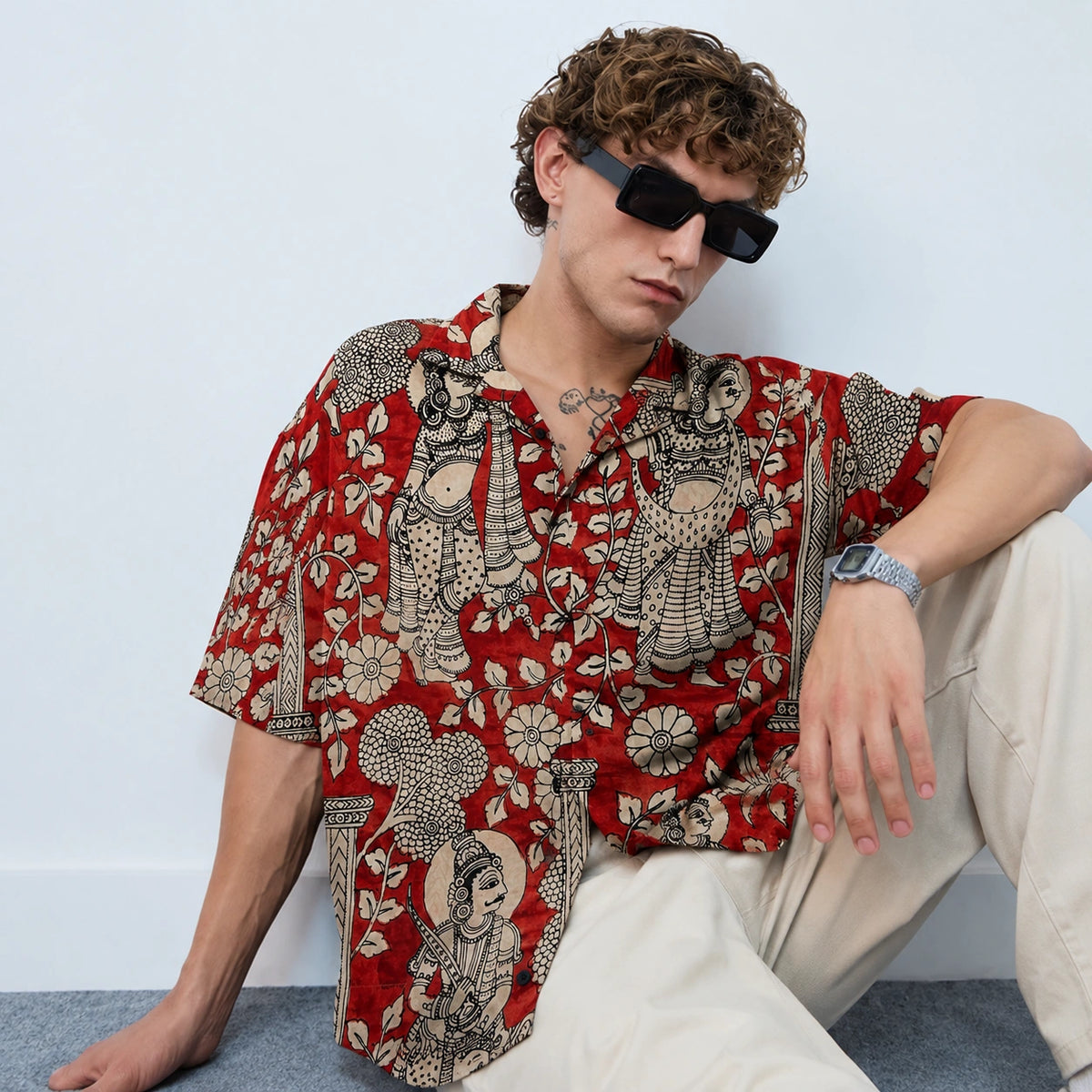 Laal Qila Cotton Shirt
