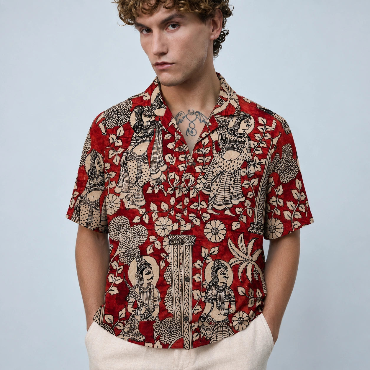 Laal Qila Cotton Shirt