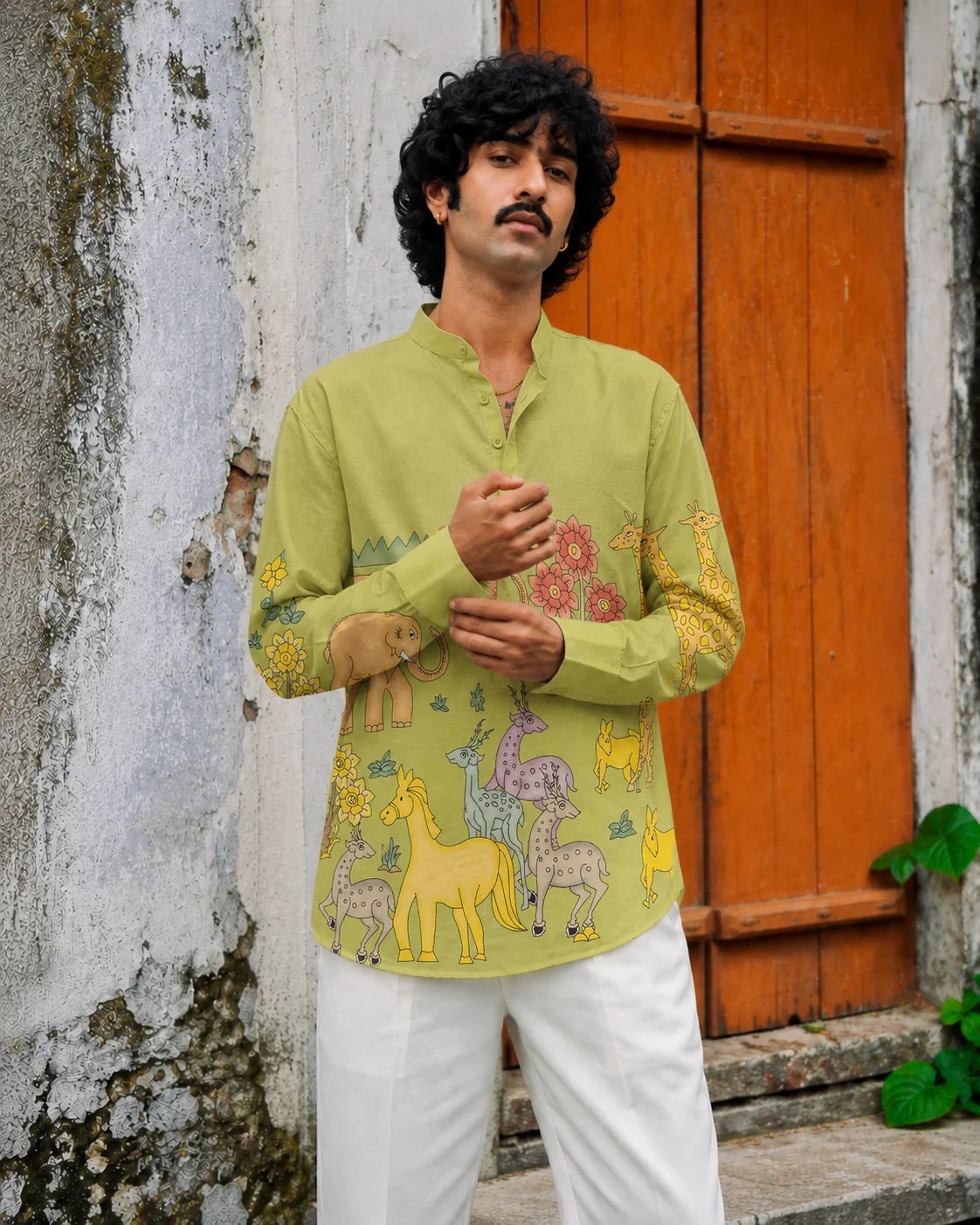 Safari Meadow Kurta Shirt