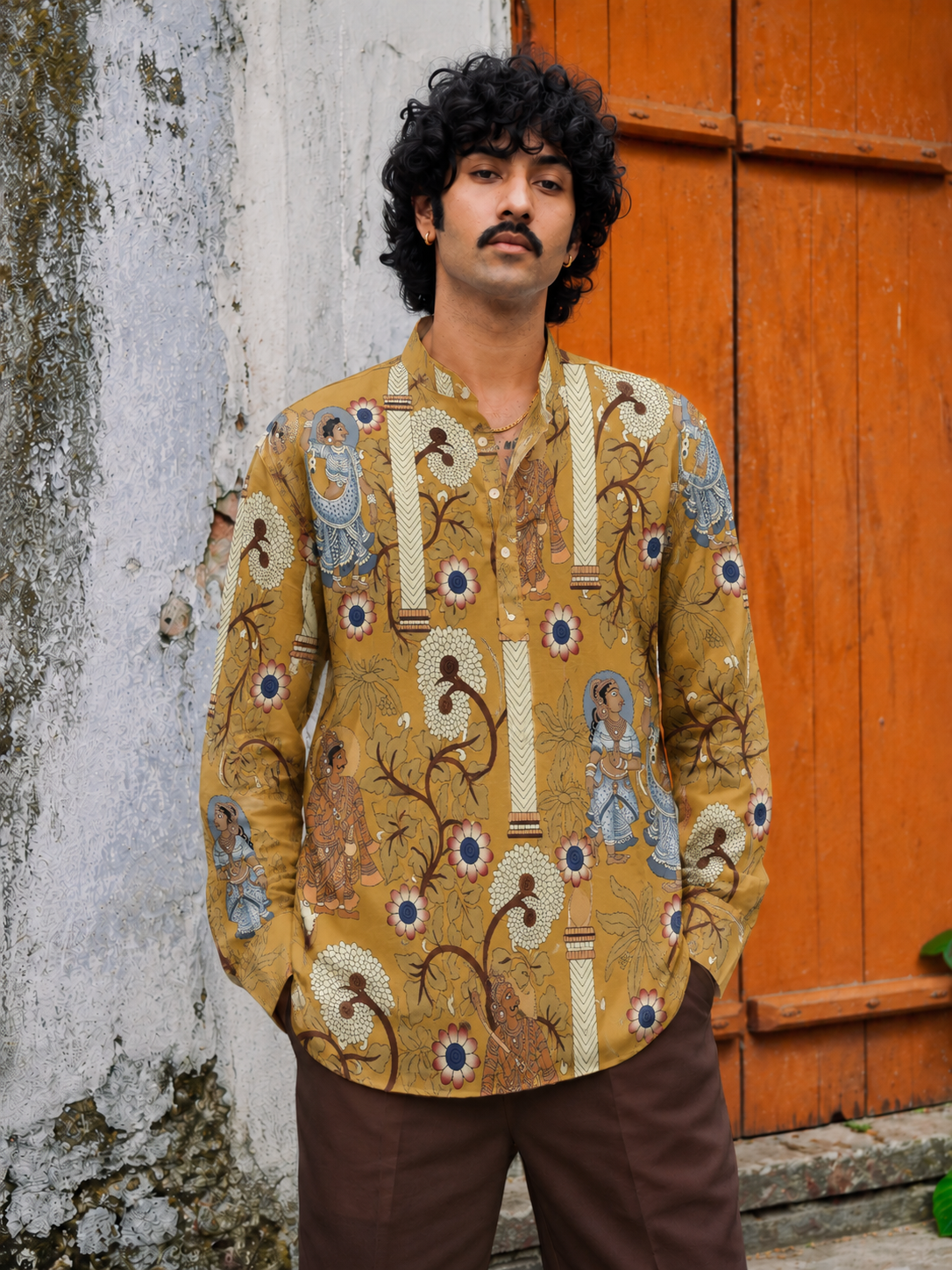 Sunehri Raas Cotton Kurta Shirt