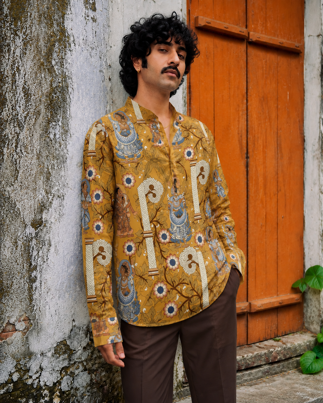 Sunehri Raas Cotton Kurta Shirt