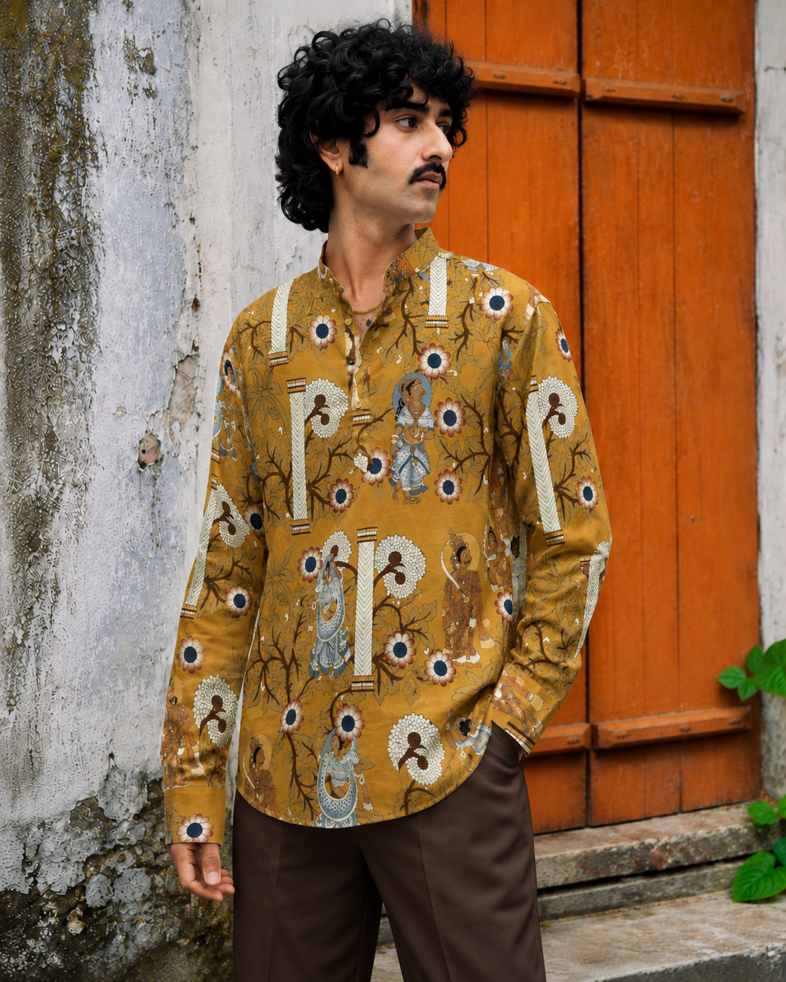 Sunehri Raas Cotton Kurta Shirt