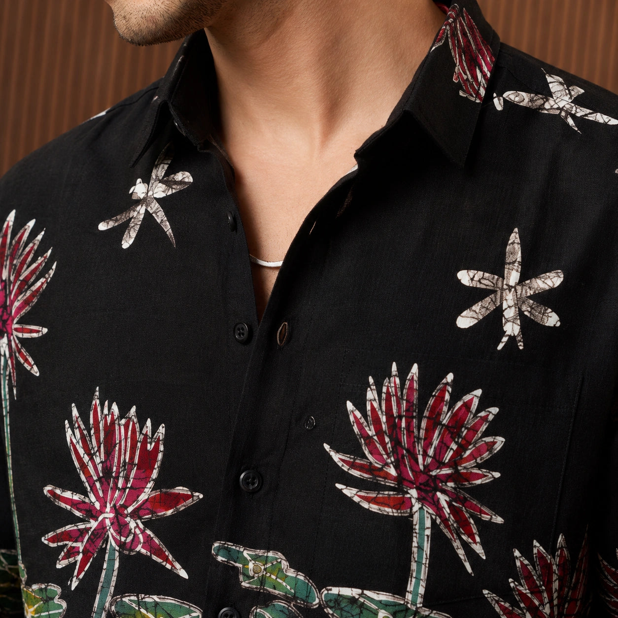 Kamal Noir Cotton Shirt
