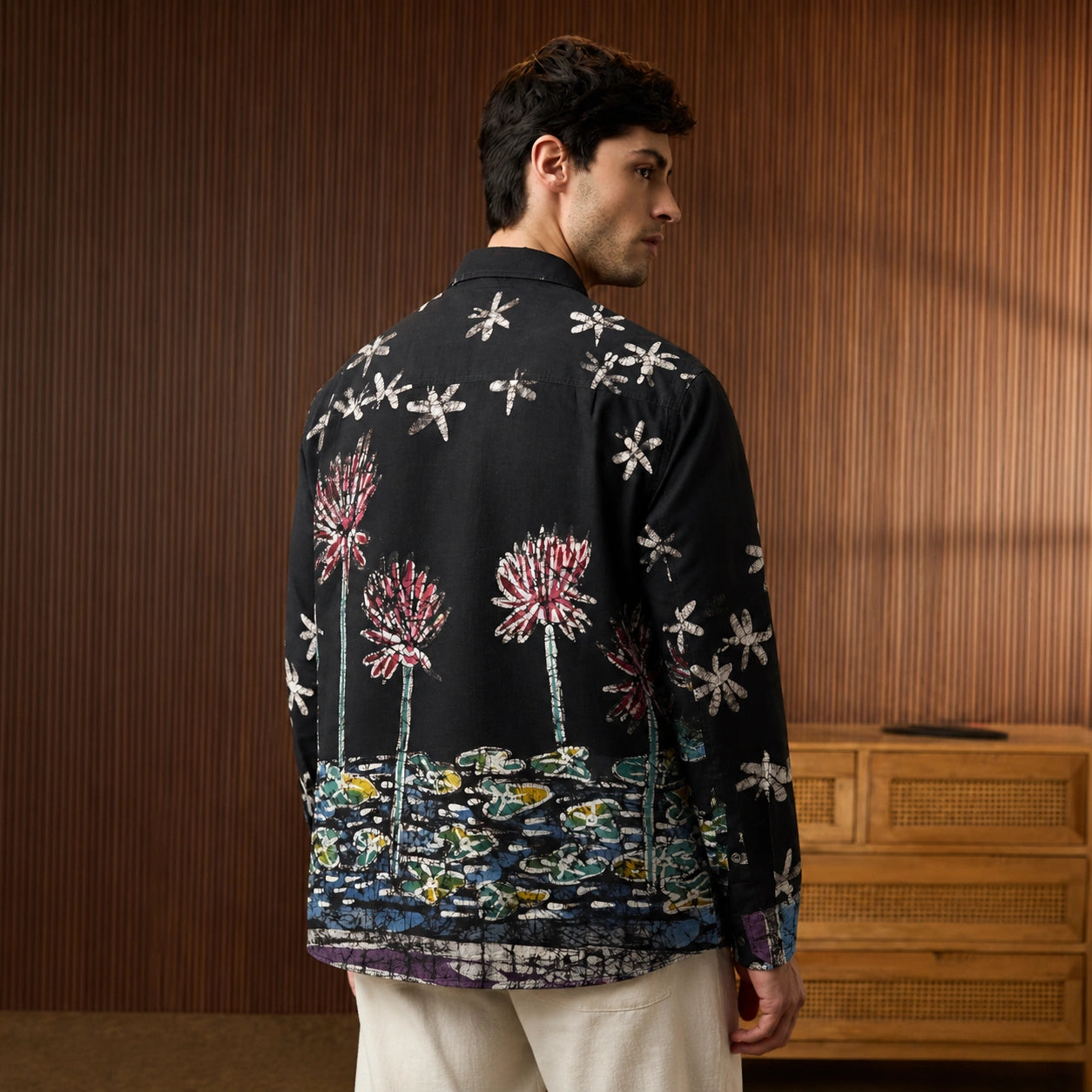 Kamal Noir Cotton Shirt
