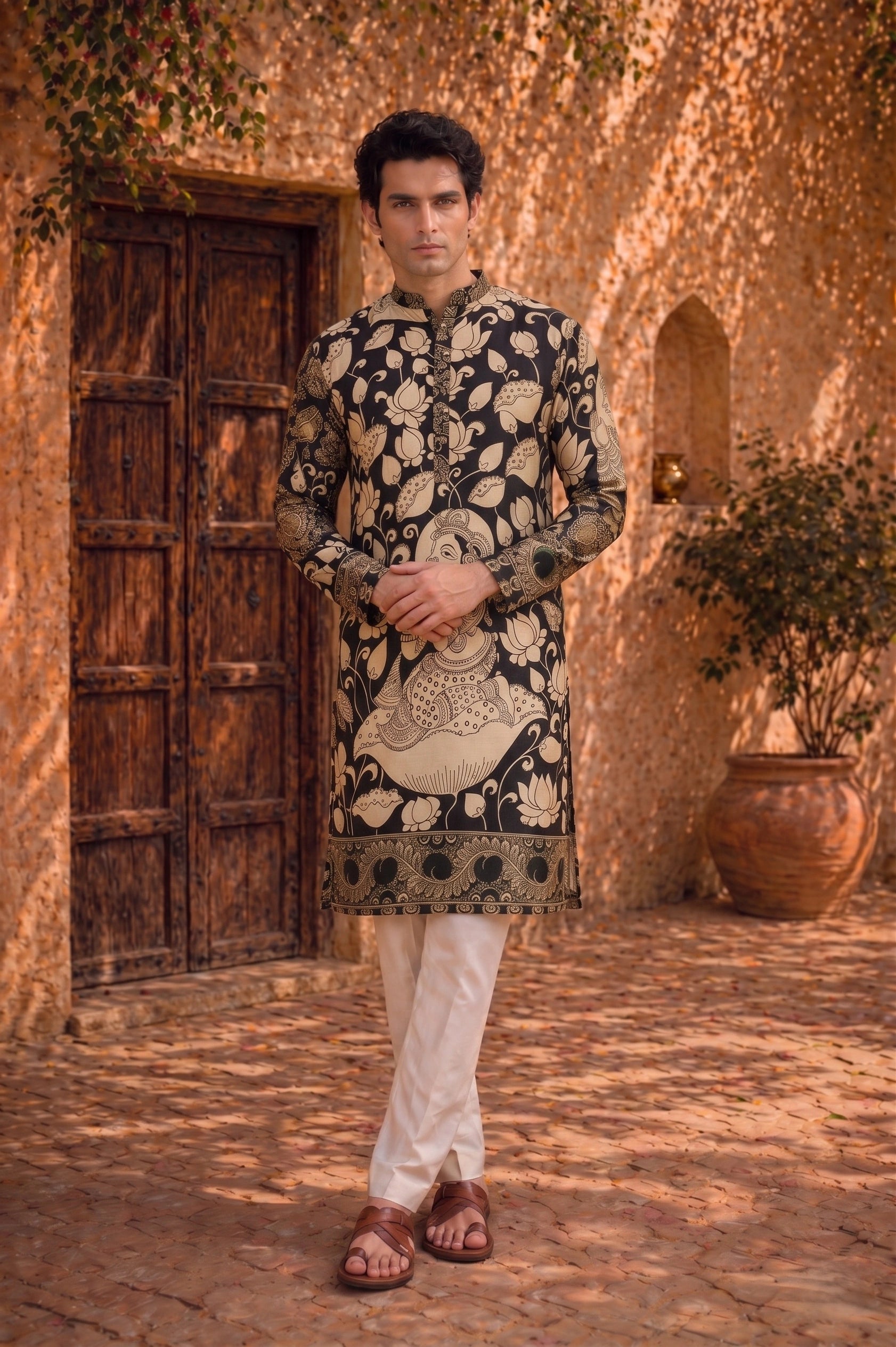 Kamal Noir Kurta