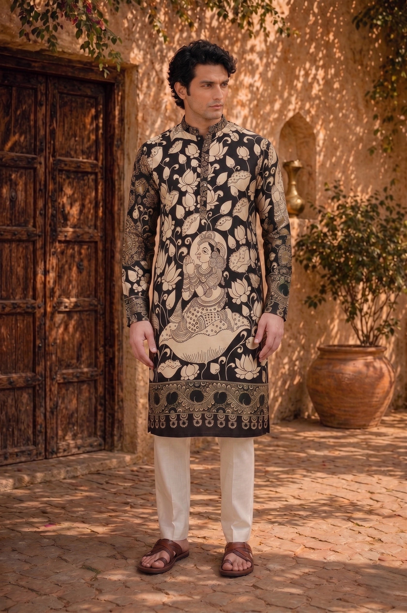 Kamal Noir Kurta