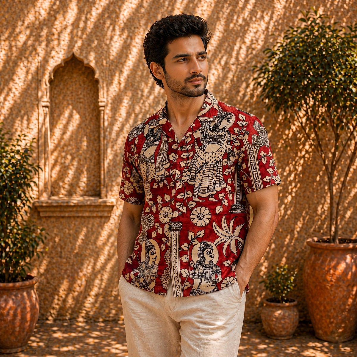 Laal Qila Cotton Shirt