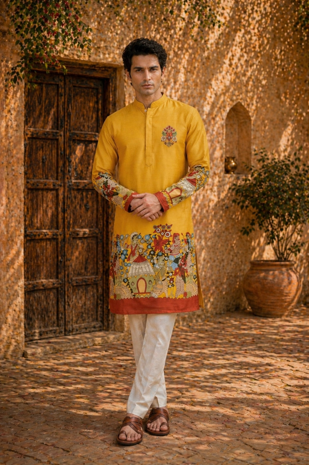 Kesari Baraat Kurta